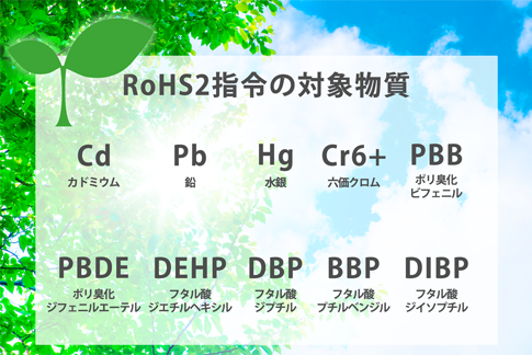 安心のRoHS、ELV対応！